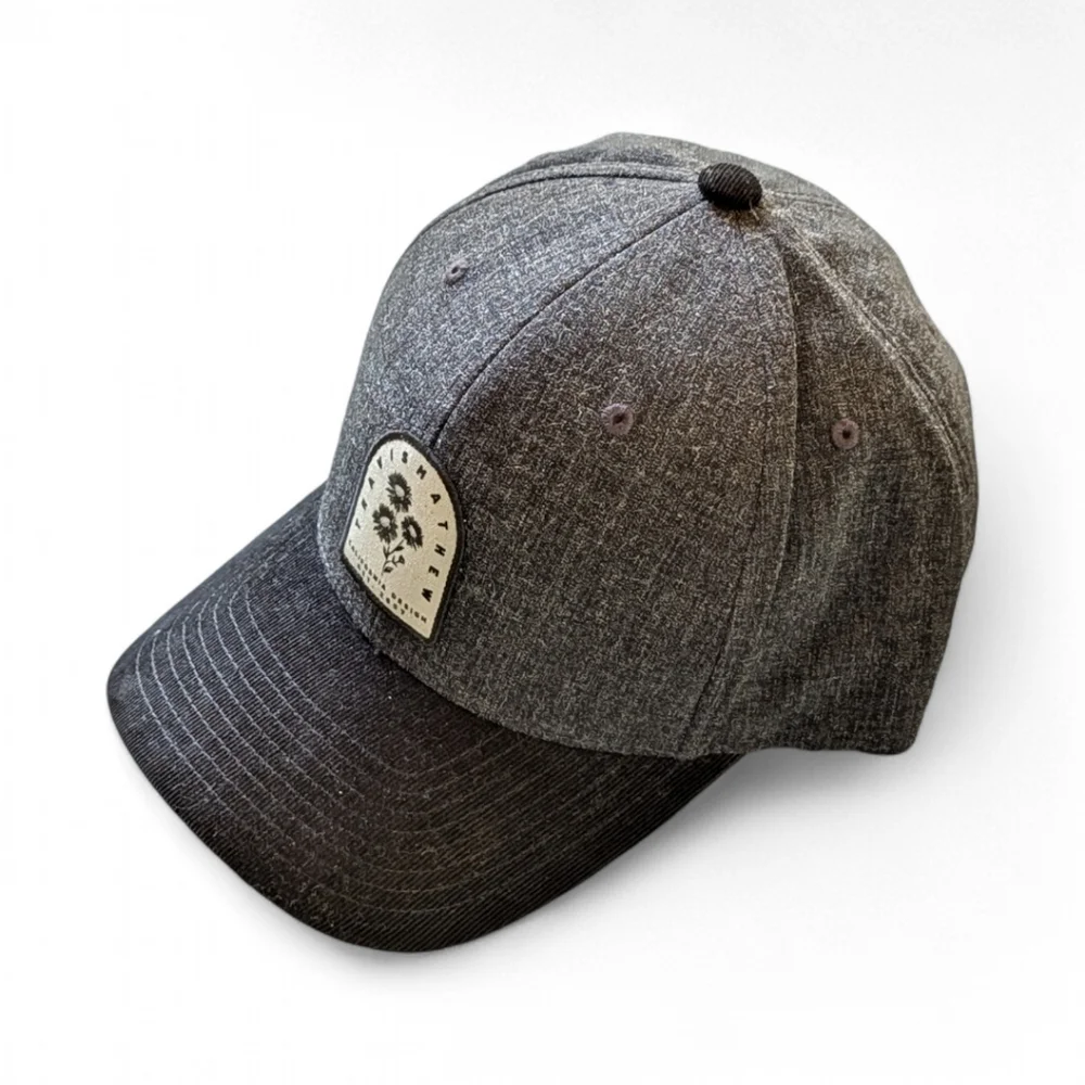 Travis Mathew Corduroy Bill‎ Nightjar Snapback Hat Heather Black Golf Cap